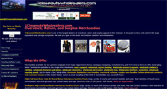 Desktop Screenshot of 1closeoutswholesalers.com